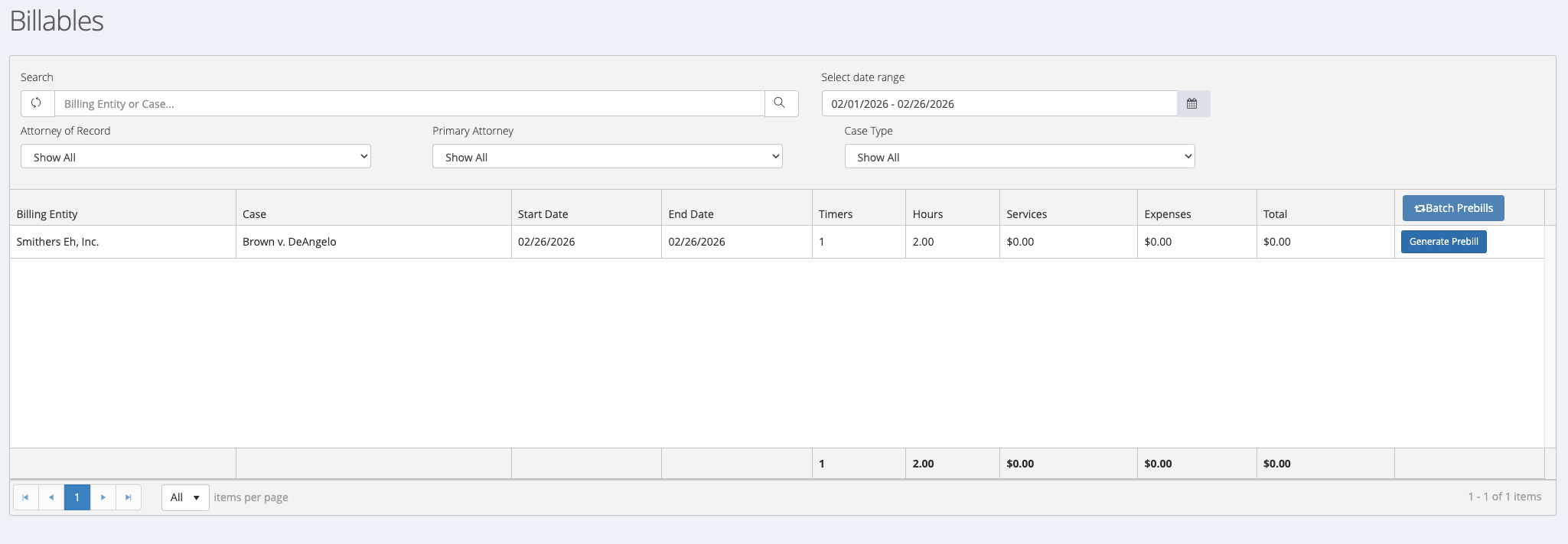 Time Tracking & Invoicing