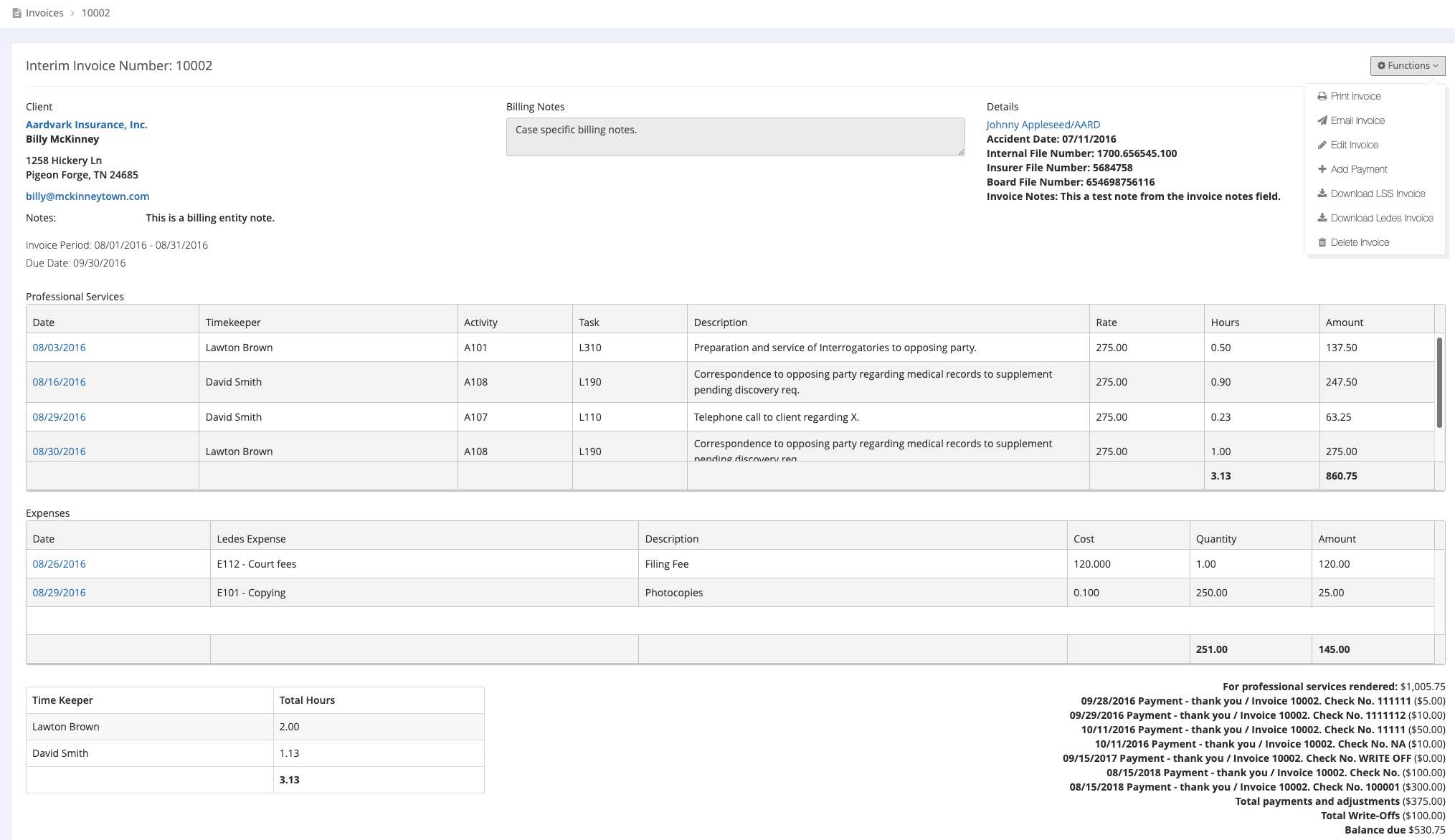 Practice-Area Customization