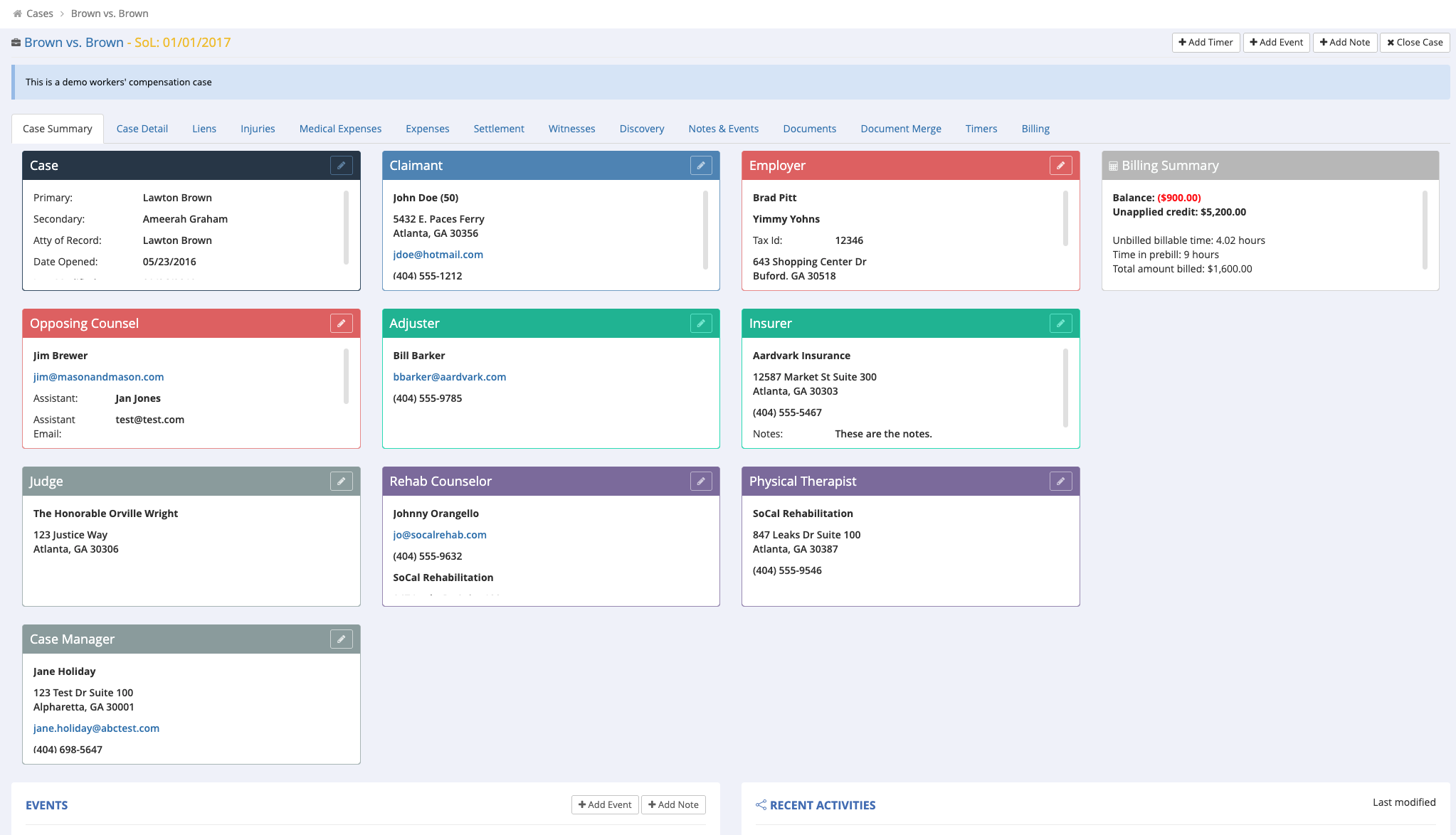 CaseWizard Dashboard